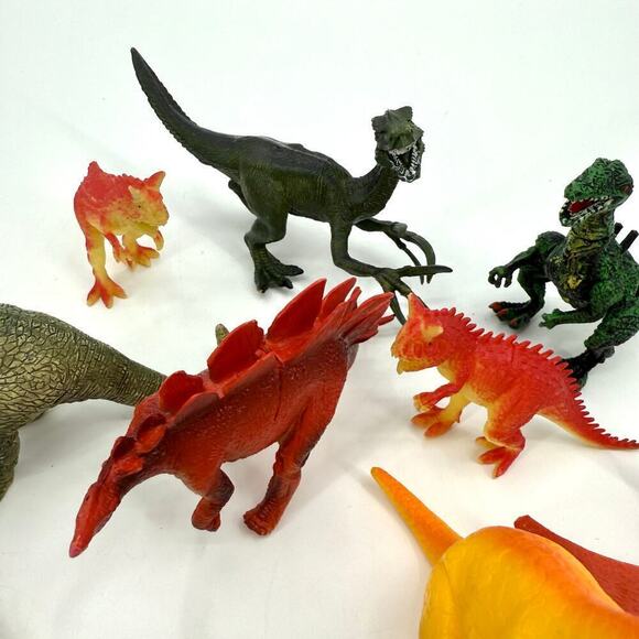 Mixed Lot of 15 Vintage 1990's Toy Animals Dinosaurs PVC Dense Rubber & Plastic - Picture 7 of 10
